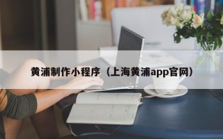 江西黄浦制作小程序（上海黄浦app官网）