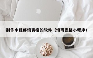 江西制作小程序填表格的软件（填写表格小程序）