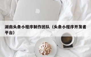 江西湖南头条小程序制作团队（头条小程序开发者平台）
